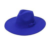Cappello Elegante Uomo Cappello a cilindro Jazz da 9,5 cm con tesa larga, stile Fedora, for autunno, donna, for feste, matrimoni, chiesa, uomo, berretto in feltro Cappello Formale Uomo(Dark Blue)