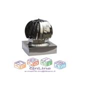 CAPPELLO EOLICO BASE QUADRATA PS14Q INOX AISI304