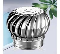 Cappello Eolico Per Camini In Acciaio Inox, Antipioggia Comignoli Del Tetto，Per Tetto Fattoria Fabbrica 110mm-500mm(400mm/15.7in)