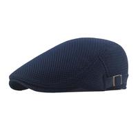 Cappello estivo da sole traspirante a rete cava, classico berretto tinta unita uomo e donna, universale, for sport all'aria aperta Per la primavera(Dark blue)