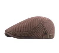 Cappello estivo da sole traspirante a rete cava, classico berretto tinta unita uomo e donna, universale, for sport all'aria aperta Per la primavera(Brown)