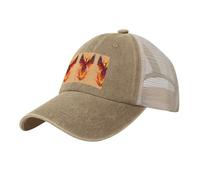 Cappello estivo regolabile con stampa Phoenix, design classico, retro in rete per traspirabilità, taglia unica per esterni, naturale, Taglia unica