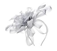 Cappello fascinator con velo a rete, cappello da festa Ascot, cappello derby con clip e fascia per capelli, da donna