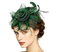 Cappello Fascinator Da Donna Copricapo Con Velo Floreale | Cappelli E Fascinator Per Il Tea Party Matrimonio, Funerale, Bridal Shower, Evento O Cerimonia E Formale