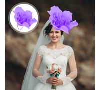 Cappello fascinator vintage: cerchietto con grandi fiori retrò, copricapo con