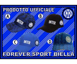 CAPPELLO FC INTER UFFICIALE con VISIERA mod. baseball BAMBINO , RAGAZZO E ADULTO