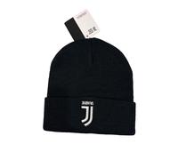 Cappello FC Juventus Ufficiale Lana Acrilico Adulto Unisex Calcio Tifosi Nero