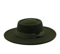 Cappello Fedora A Tesa Larga da 8,5 Cm Cappello Jazz Donna Uomo Cappello Classico in Feltro Cappello in Feltro da Donna Army EN8 56-58CM