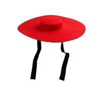 Cappello Fedora da donna, in lana, a tesa larga, piatto, formale, per spettacoli teatrali, feltro, fasciatura, cappello da esterno, Rosso, 6 7/8/7 1/8