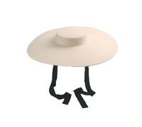 Cappello Fedora da donna, in lana, a tesa larga, piatto, formale, per spettacoli teatrali, feltro, fasciatura, cappello da esterno, Beige chiaro, 6 7/8/7 1/8
