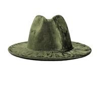 Cappello Fedora da donna in pile a tesa larga Jazz Church Panama Sombrero Cap, EN8, Taglia unica