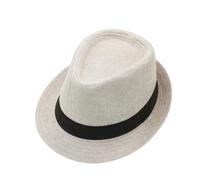 Cappello Fedora da uomo e da donna, a tesa corta, classico, con corona a goccia, cappello Panama da spiaggia per il sole degli anni '20, accessori per feste