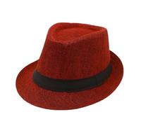 Cappello Fedora da uomo e da donna, a tesa corta, classico, con corona a goccia, cappello Panama da spiaggia per il sole degli anni '20, accessori per feste