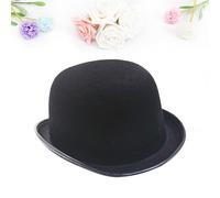 Cappello fedora di lana strutturato unisex classico per uomini e donne (nero)