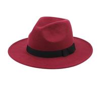 Cappello Fedora in feltro da donna e uomo, a tesa larga, con fiocco | Cappello Fedora dal design senza tempo per uomo e donna, ideale da abbinare a cappotti, abiti, jeans e eleganti abiti per il