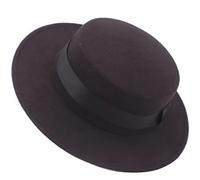 Cappello fedora moderno cappello classico ed elegante tipo panama misto cotone con tesa piatta, cappello jazz con nastro