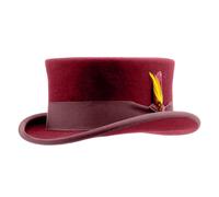 Cappello Fedoras in lana a tesa corta Dress Up Top Sorpresa Fidanzato Padre Zio Casual Fedoras Cappelli per le donne, Porpora, Taglia unica