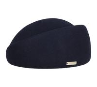 Cappello Feltro di Lana Pillbox by Seeberger blu scuro One Size