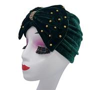 Cappello Femminile, Cappello da Donna in Velluto con Treccia e Fiocco, Turbante, Hijab, chemioterapia, Multicolore(GN)