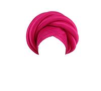 Cappello Femminile, Hijab Turbante Berretto for Donna Festa Matrimonio Multicolore(Rose Red)