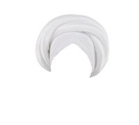 Cappello Femminile, Hijab Turbante Berretto for Donna Festa Matrimonio Multicolore(White)