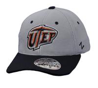 Cappello Flex Fit Per Bambini UTep Texas El Paso Miners Grigio Stretch