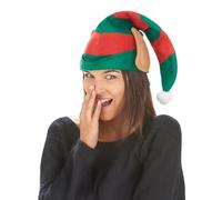 Cappello folletto di Babbo Natale con orecchie - Verde - Taglia Unica