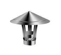 Cappello for camino, cappello for camino conico, cappello for camino universale con morsetto regolabile, materiale in acciaio inossidabile 304(12cm/4.68in)