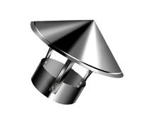 Cappello for camino conico, cappello for tubo della stufa conico, cappello antipioggia for tetto rotondo, cappello for camino, strumento pratico in acciaio inossidabile for la ventilazione dei condott
