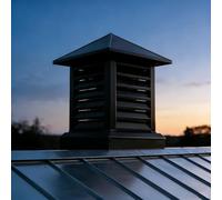 Cappello for Camino in Lega di Alluminio Copertura for Camino di sfiato Cappuccio Antipioggia for Camino 25 30 35cm, Tappo di Copertura for Scarico fumi Neri for Esterni(25cm)