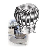 Cappello for ventola non motorizzata in acciaio inossidabile 304 extra spesso, antipioggia e ventilato, for impianti industriali, aziende agricole, camini residenziali(20cm/7.9in)