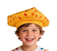 Cappello formaggio divertente, morbido e realistico, accessorio per feste realistico, morbido e giocoso, cappello per torta al formaggio, per feste travestimenti di Halloween, cosplay, Natale
