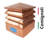 Cappello Fumaiolo Comignolo Mod. Sicurello x Canne Fumarie Con Base Quadrata. CE