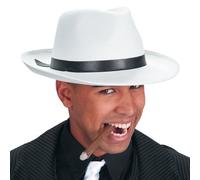 Cappello Gangster Bianco In Feltro