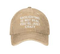 Cappello Gaslighting-Is-Not-Real-You're-Just-Crazy Cappello Unisex Classico Cappellino Trucker Traspirante per Ciclismo Amico Caccia