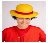 Cappello giallo con banda rossa (taglia 55/56)