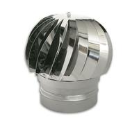 CAPPELLO GIREVOLE acciaio inox canna fumaria monoparete