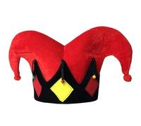 Cappello Giullare di Mardi Gras - Cappello Pagliaccio Giullare di Corte Multicolore, Accessorio Divertente per Feste in Maschera E Cosplay