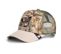 Goorin Bros. Cappellino Trucker Rappresent Eagle con toppa ricamata, mimetica Realtree Edge, rete traspirante