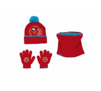 Cappello, Guanti e Scaldacollo Spider-Man Great power Azzurro Rosso