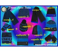 CAPPELLO - GUANTI - SCIARPA - SCALDACOLLO FC INTERNAZIONALE ORIGINALI