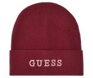 Cappello Guess Donna Beanie Guess Logo Wine Berry