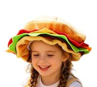 Cappello Hamburger Adulto Copricapo e Accessori da di Ruolo per Bambini in | Copricapo Cosplay da Festa per Artisti Spettacoli a Tema Eventi Foto Riprese Film Maschera Concerti