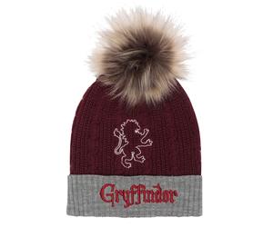 Cappello Harry Potter Gryffindor House Fur Pom Bordeaux