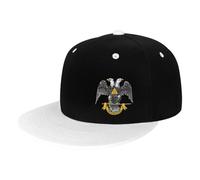 Cappello Hip Hop della Massoneria e del Rito Scozzese - Cappellino da Baseball Regolabile alla Moda per Uomo e Donna