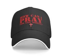 Cappello Hiphop How Can I Pray for You Today Christianty Easter Three Days Jesus Cross 2024 Stile Streetwear Cappellino per Uomo Flessibile Cappellino da Baseball per Sport Ciclismo Uomo
