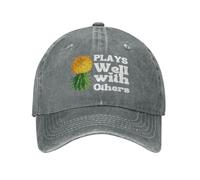 Cappello Hiphop Plays Well with Others Upside Do-Wn Pineapple Classico Cappellino Sport Taglia Regolabile Cappellino Trucker per Pesca Amico Unisex