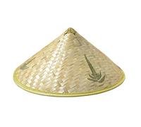 Cappello in bambù cinese, orientale, retrò, realizzato a mano, in bambù, per la pesca, il giardinaggio, il carnevale, Halloween, la festa a tema