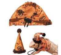 Cappello in costume da rettile - Capo di drago barbuto universale con vestibilità regolabile | Vibrant Halloween Lizard Outfit | Abbigliamento per le vacanze sicuro per piccoli animali domestici |