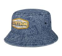 Cappello in Cotone Paisley Logo Bucket by Stetson blu S (54-55 cm)
